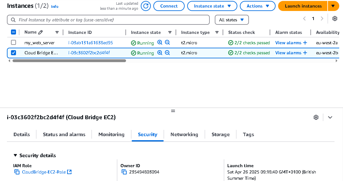 Security Verification Screenshot